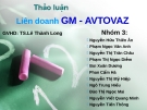 Tiểu luận:Liên doanh GM- AVTOVAZ