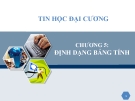 Chương 5: Định dạng bảng tính