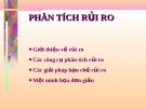 Bài giảng: Phân tích rủi ro dự án