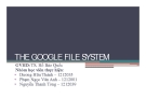 The Google file system