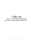 Luận văn:Hoàn thiện hệ thống kênh phân phối của hệ thống kênh phân phối