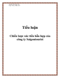 Tiểu luận: Chiến lược xúc tiến hỗn hợp của công ty Saigontourist