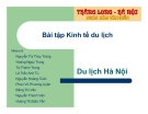 Thuyết trình: Du lịch Hà Nội