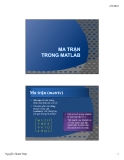 Ma trận trong Matlab