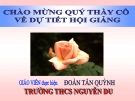 Bài giảng Hình học 8 chương 3 bài 9: Ứng dụng thực tế của tam giác đồng dạng