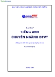 Bài tập tiếng Anh chuyên nghành Điện tử viễn thông -  Ths. Nguyễn Quỳnh Giao & Ths. Nguyễn Hồng Nga (Học viện Bưu chính viễn thông)