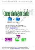 Chương Trình Luyện Thi Cấp tốc ĐH – CĐ  Vật lý 2012- 2013 - Thầy Lê Trọng Duy