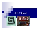 Bài giảng: LED 7 thanh