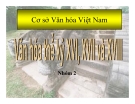 Tiểu luận: Văn hóa thế kỷ 16, 17 và 18