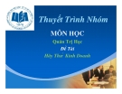 Tiểu luận: Hãy thử kinh doanh