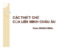 Tiểu luận: Các thiết chế của Liên minh Châu Âu