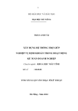 Luận văn thạc sĩ:  Xây dựng hệ thống trợ giúp nghiệp vụ định khoản trong hoạt động kế toán doanh nghiệp