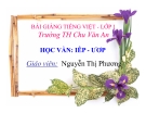 Bài giảng Tiếng Việt 1 bài 89 bài: Học vần IÊP - ƯƠP