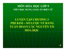 Bài giảng Hóa học 9 bài 32: Luyện tập chương 3 - Phi kim, sơ lược về bảng tuần hoàn các nguyên tố hóa học