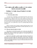 Tiểu luận:  Xây dựng hệ thống quản lý tài chính trong doanh nghiệp