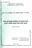 Luận văn: Vấn đề định hướng và giải quyết xuất khẩu gạo của Việt Nam