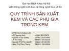 Tiểu luận: Quy trình sản xuất kem và phụ gia trong kem