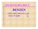 Bài giảng Hóa học 9 bài 39: Benzen