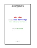 Giáo trình nhập môn tin học - Phần III Ngôn ngữ lập trình Pascal - 2