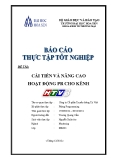 Báo cáo thực tập tốt nghiệp: Cải tiến và nâng cao hoạt động PR cho kênh HTV3