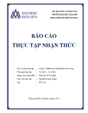 Báo cáo thực tập nhận thức: Công ty TNHH Giao Nhận Năm Sao Vàng