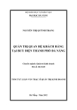 Tóm tắt luận văn thạc sĩ: Quản trị quan hệ khách hàng tại bưu điện thành phố Đà Nẵng