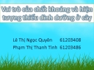 Vai trò của chất khoáng và hiện tượng thiếu dinh dưỡng của cây trồng