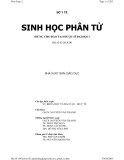 Nhập môn Sinh học phân tử