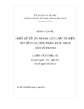 Luận văn thạc sĩ: Thiết kế tối ưu phanh lưu chất từ biến xét đến các hình dạng khác nhau của vỏ phanh