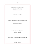 Tóm tắt luận văn thạc sĩ: Phát triển ngành chế biến gỗ tỉnh Bình Định