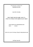 Tóm tắt luận văn thạc sĩ: Phát triển thương hiệu Life của công ty cổ phần nước khoáng Quy Nhơn