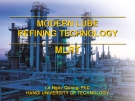 Modern lube refining technology - Part 1