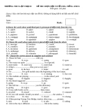 Đề thi chọn đội tuyển học sinh giỏi  tiếng Anh 8 - Trường THCS Lập Thạch