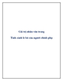 Văn mẫu lớp 10: Giá trị nhân văn trong Tình cảnh lẻ loi của người chinh phụ