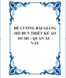 Đề cương bài giảng: Môđun thiết kế áo sơ mi - quần âu - váy