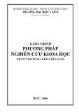 Giáo trình Phương pháp Nghiên cứu Khoa học - ĐH Y Huế