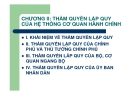 Bài giảng Thẩm quyền lập quy của hệ thống cơ quan hành chính