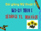 Bài 31 + 32: Xé dán tĩnh vật lọ hoa và quả - Bài giảng điện tử Mỹ thuật 8 - GV.N.Trung Tín