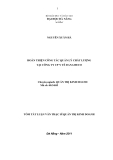 Tóm tắt luận văn thạc sĩ: Hoàn thiện công tác quản lý chất lượng tại công ty CP y tế Danameco