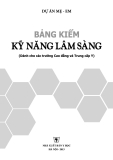 Bảng kiểm kiểm kỹ năng lâm sàng - NXB Y học