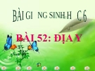 Bài giảng Sinh học 6 bài 52: Địa y