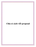 Chia sẻ cách viết proposal