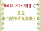 Bài giảng Sinh học 7 bài 59: Biện pháp đấu tranh sinh học