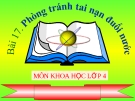 Bài giảng Khoa học 4 bài 17: Phòng tránh tai nạn đuối nước