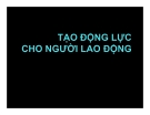 Bài giảng Tạo động lực cho người lao động