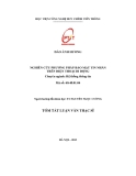 Tóm tắt luận văn Thạc sĩ: Nghiên cứu phương pháp bảo mật tin nhắn trên điện thoại di động