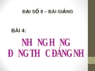 Bài giảng Đại số 8 chương 1 bài 4: Những hằng đẳng thức đáng nhớ (tiếp)