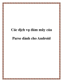 Các dịch vụ đám mây của Parse dành cho Android