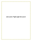 Java.next: Ngôn ngữ Java.next