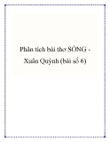 Bài văn mẫu lớp 9: Phân tích bài thơ Sóng Xuân Quỳnh (bài số 6)